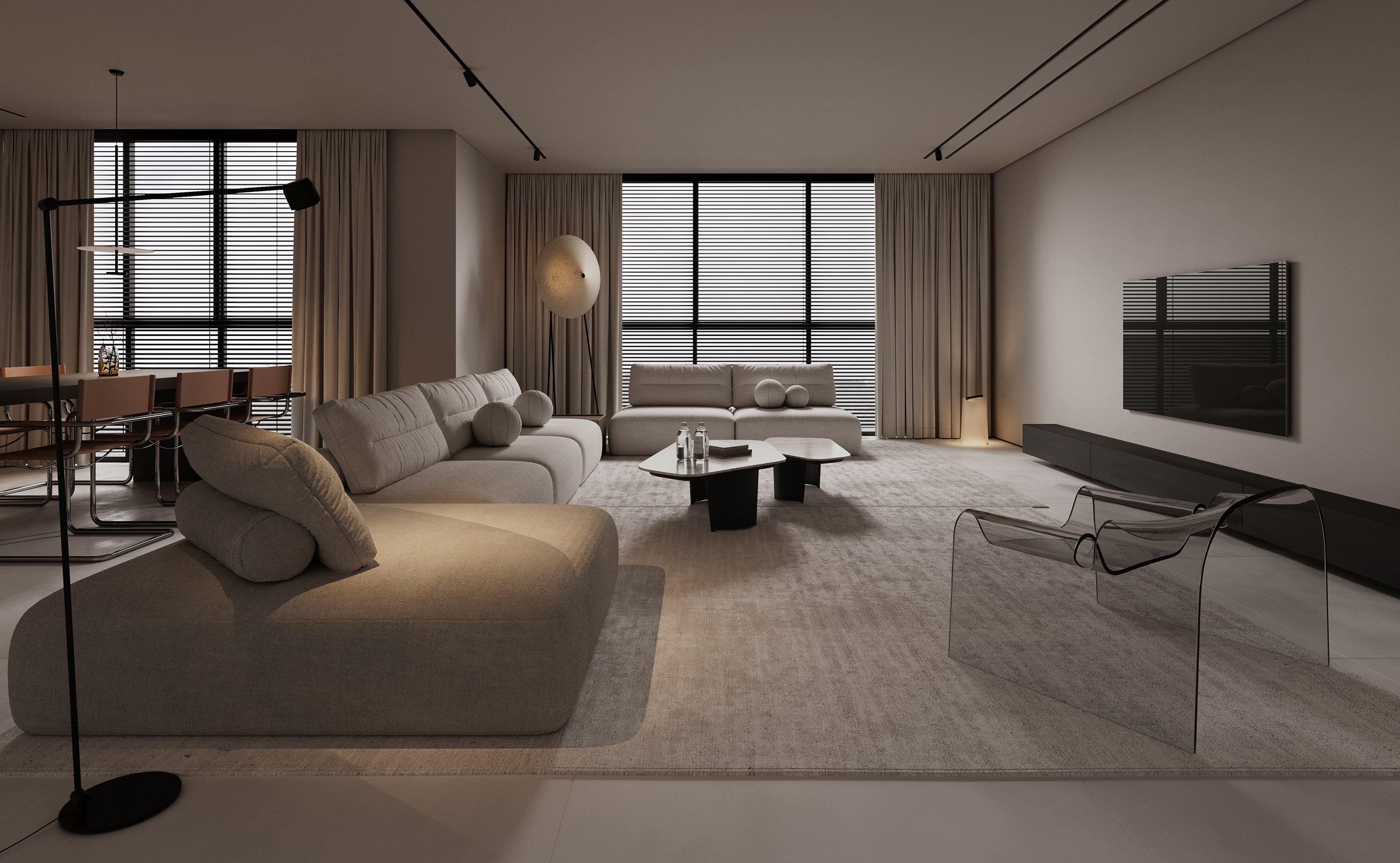 单色开放式公寓丨阿联酋迪拜-2