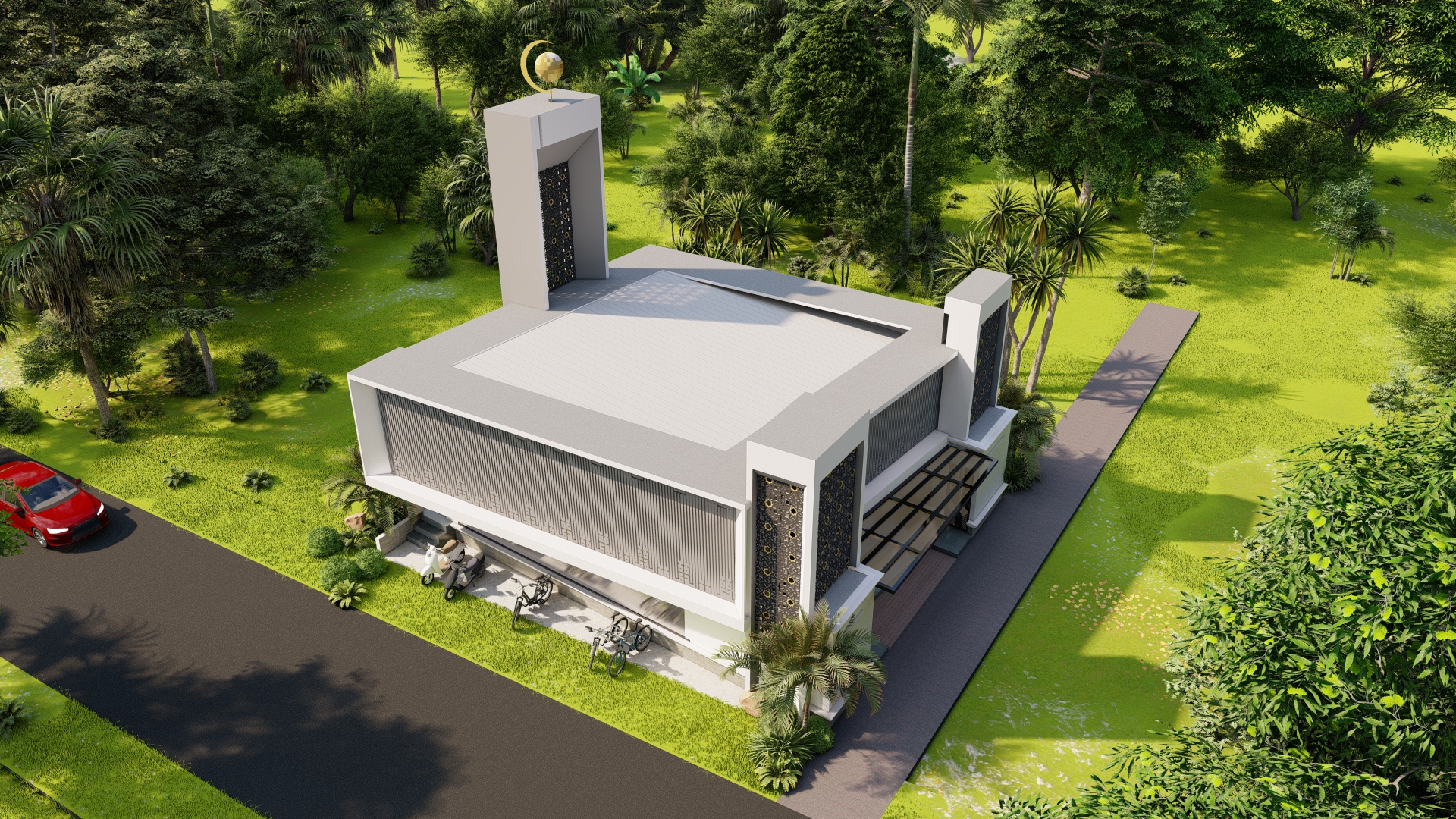 Modern Small Mosque Design in Malang, Indonesia-4