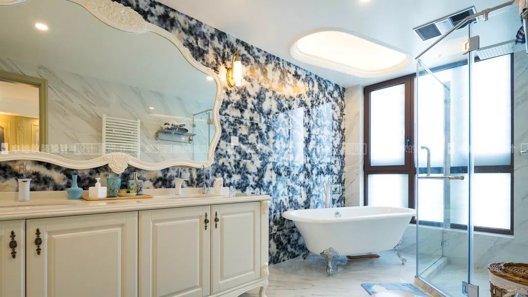 【申远软装百套实景案例】海域观园 380㎡ 法式-26