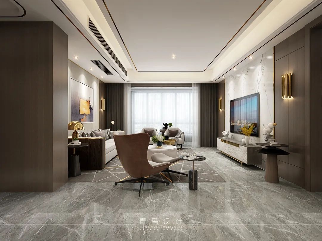 雅居乐御宾府·现代风格·王洁设计师的精致生活空间丨青马别墅空间设计-38