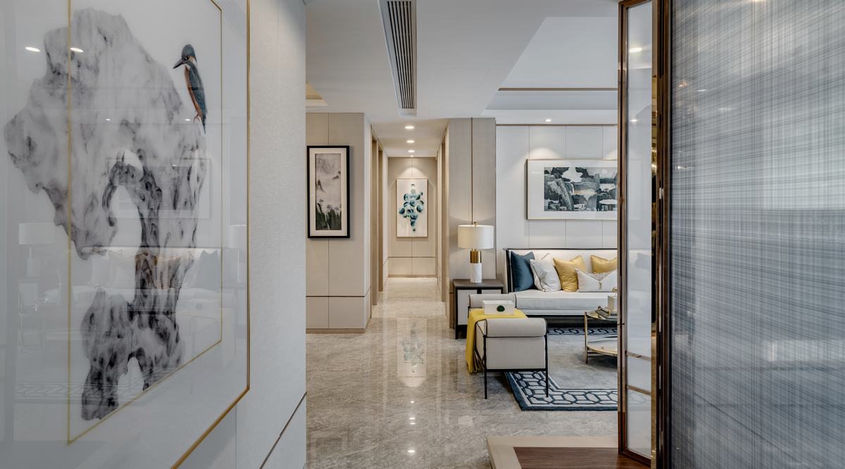 融汇·现代中式样板间  品川设计-品悦公装-17