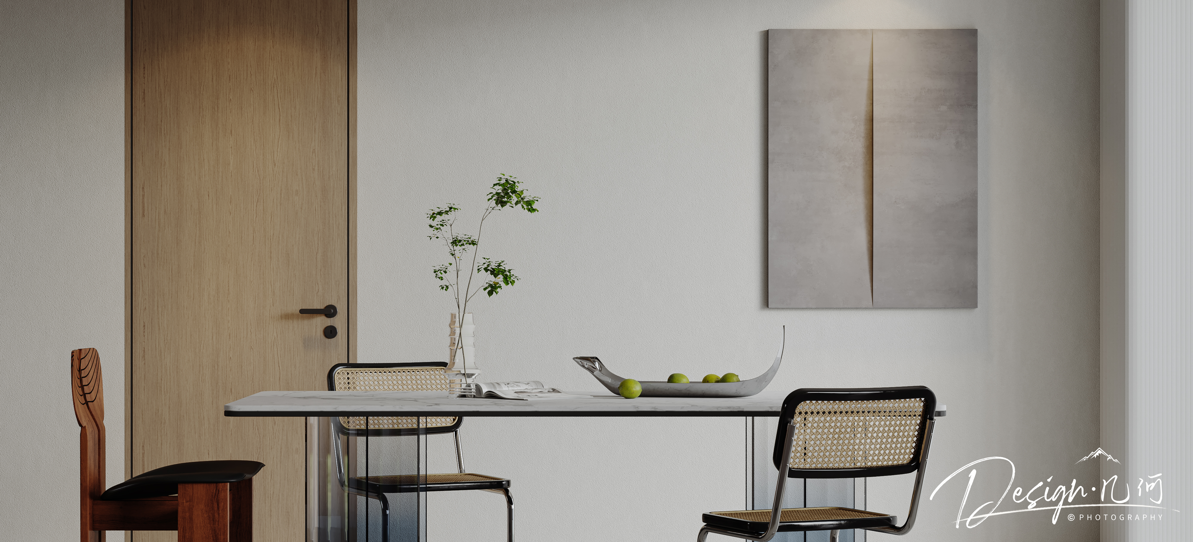 几何空间视觉表现 | 壹号府邸侘寂风-7