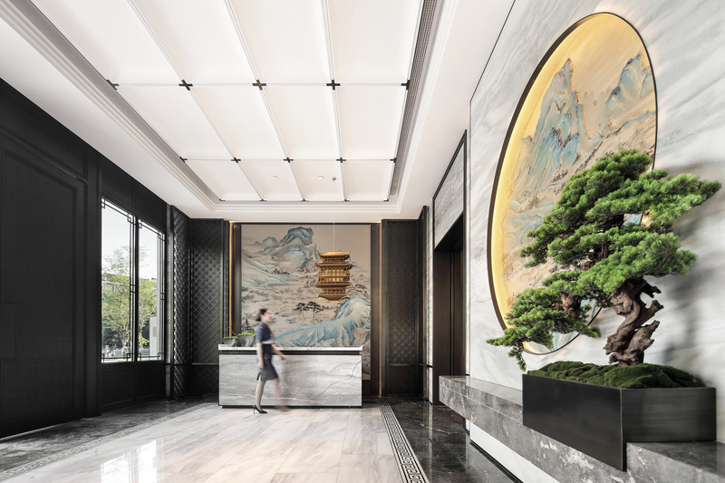 《千里江山图》的现代演绎——中铁·岭南府营销中心-15