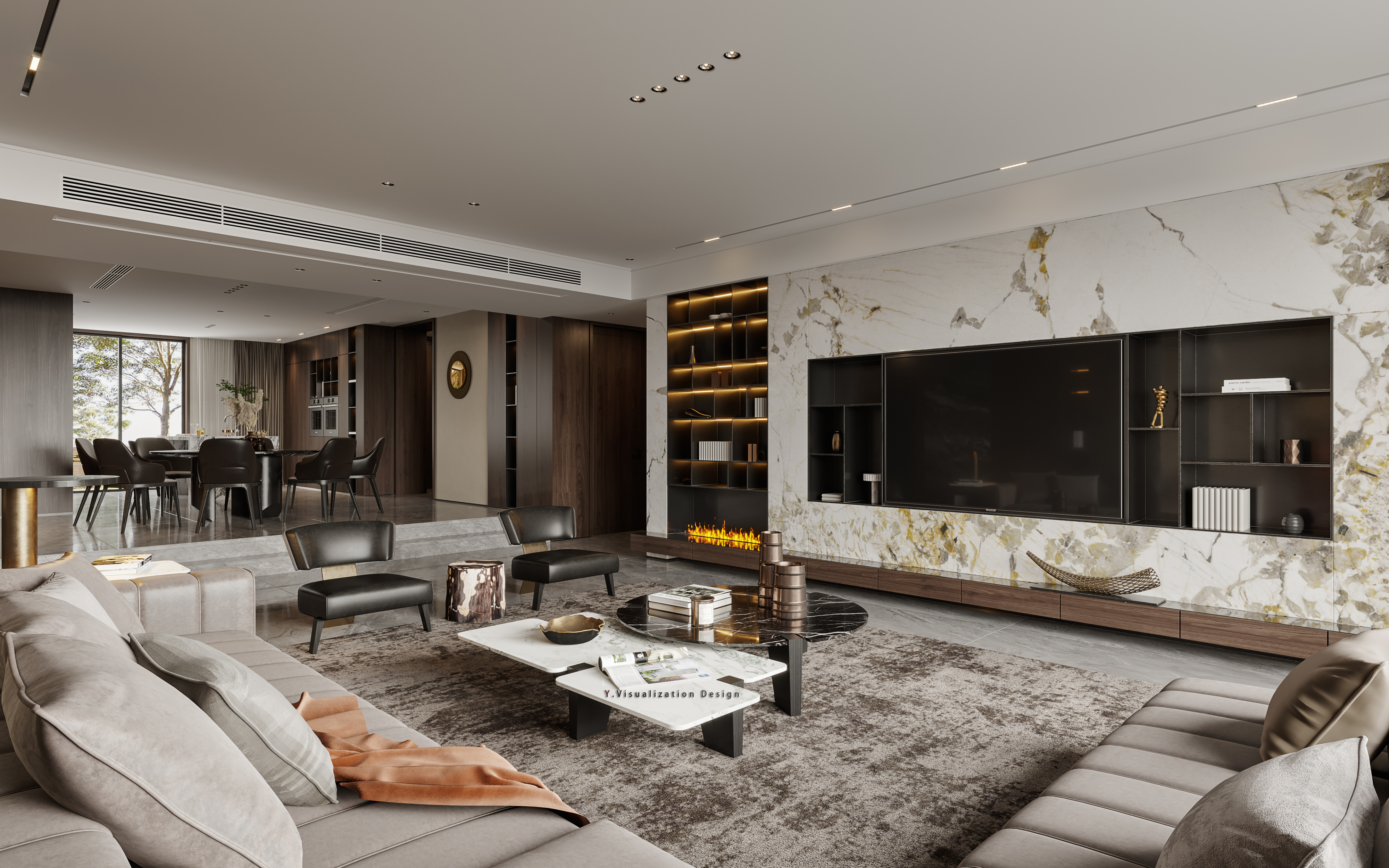 又见台式客餐厅丨浙江超凡设计-5