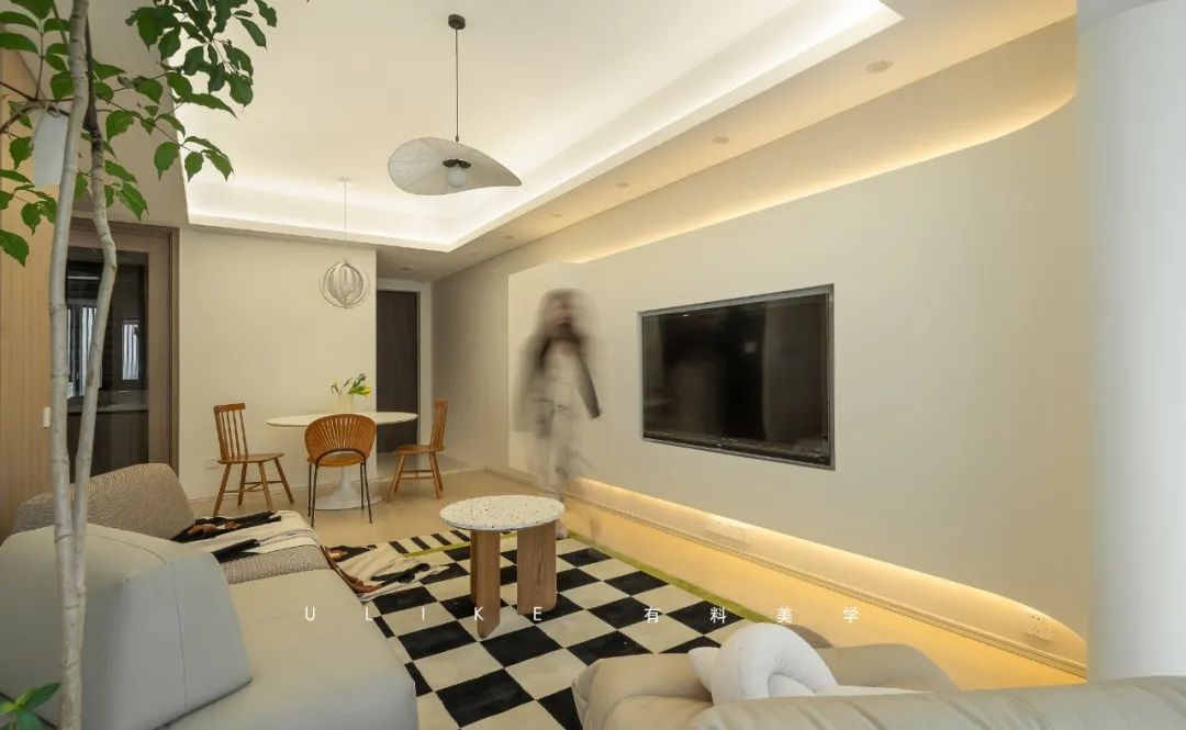 110㎡简约奶油风家居丨刁俊豪-21