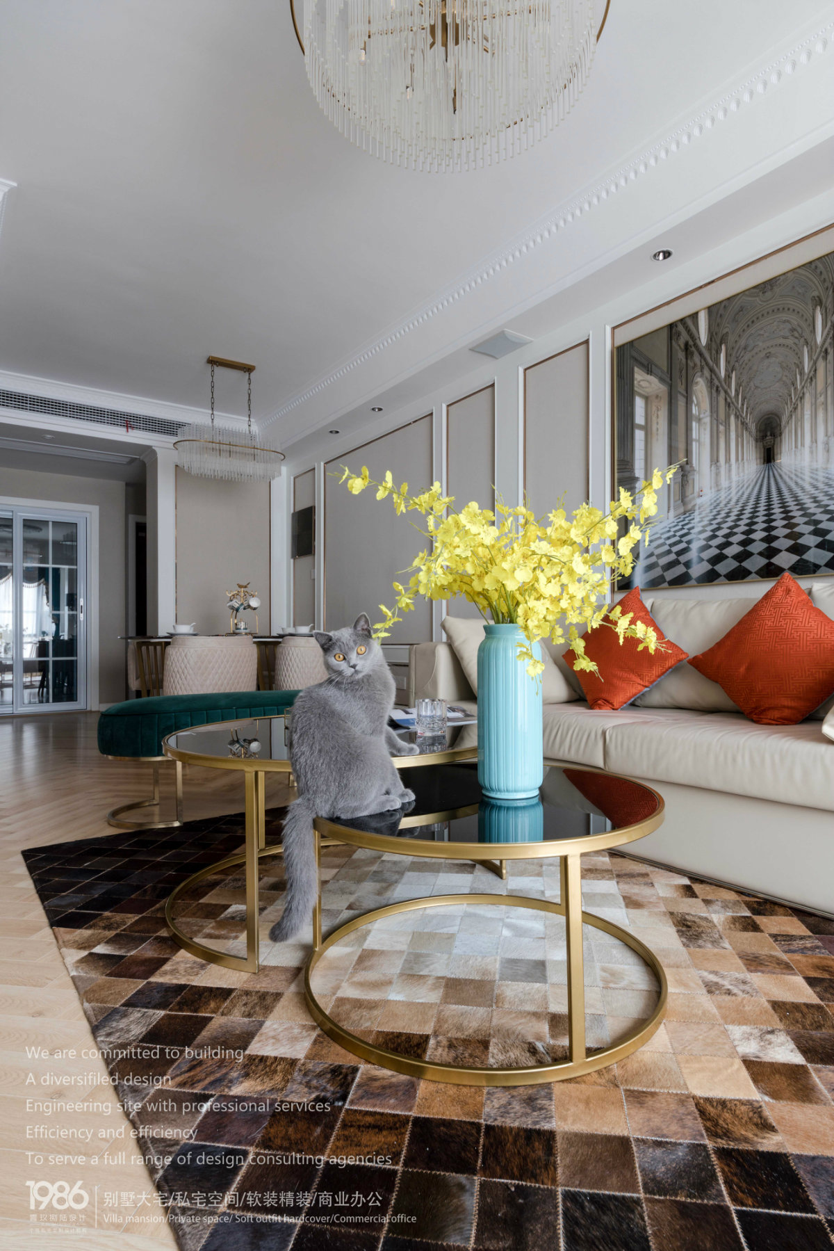 长沙上园 100㎡轻奢空间,金属石膏线打造高雅生活-18