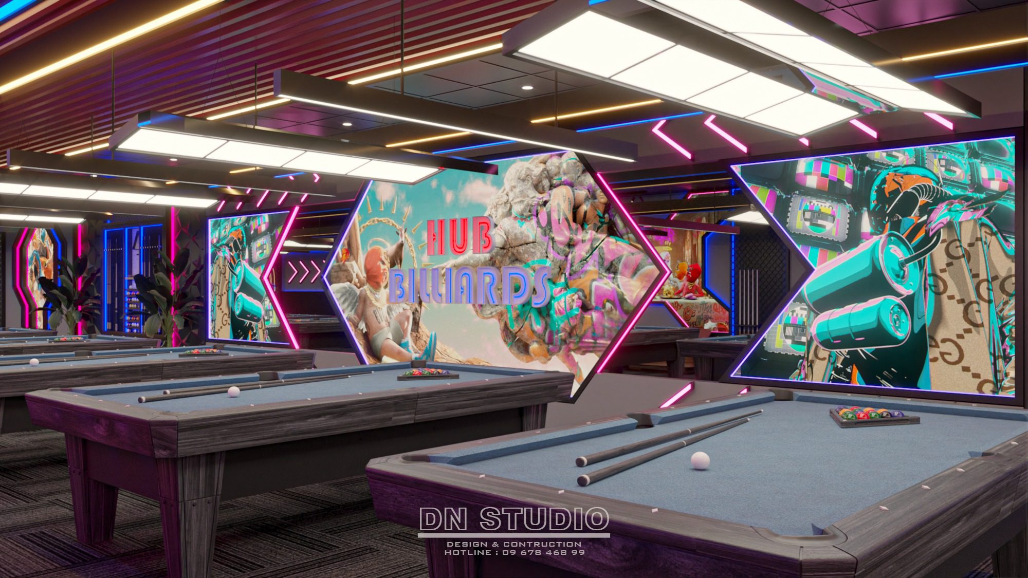 Sketchup台球室室内模型丨Danh Nam-3