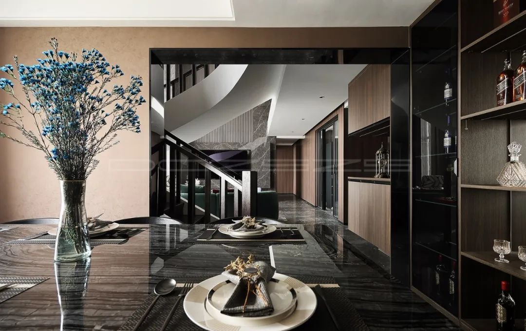 绿岛湖映月湾现代意式轻奢别墅设计丨木美空间设计-20