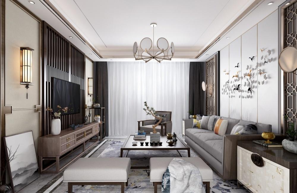 万科西安现代中式家居设计-0