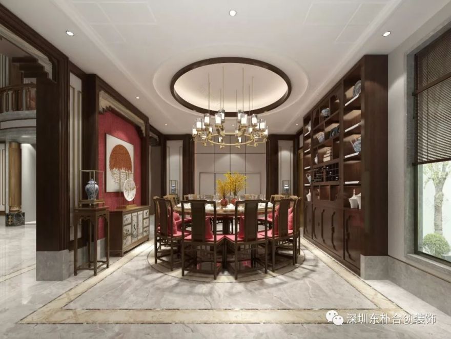 乐湾国际别墅新中式设计,传统与现代的完美融合-26