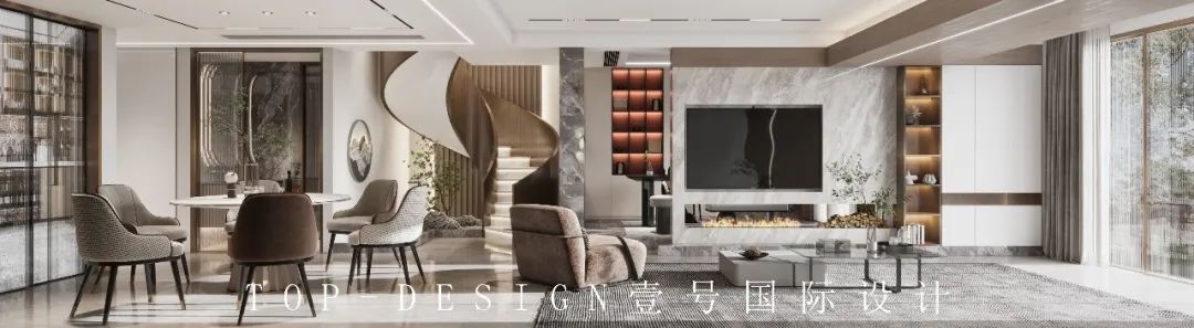 香山麓院现代轻奢别墅设计丨壹号国际设计-59