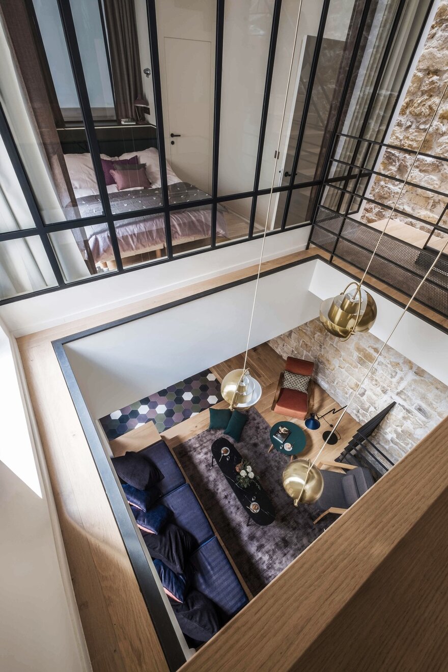 巴黎 10 区庭院旧宅变宜居家庭住宅-25