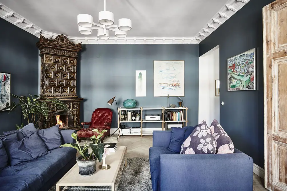 巴洛克蓝调双卧公寓-10