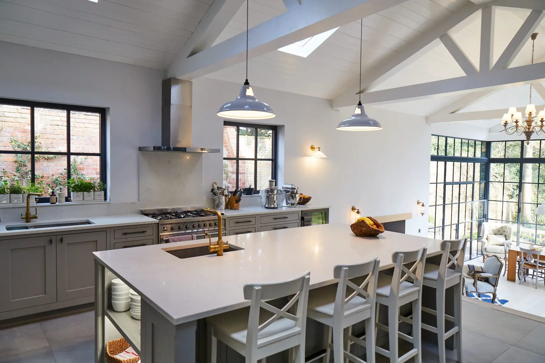 英式乡村别墅 | 意大利花园中的玻璃扩展之美-10