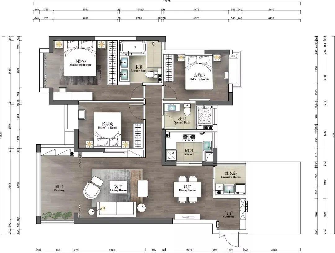 陈莉莉打造 110㎡现代原木家居,温馨舒适、细节尽显品味-9