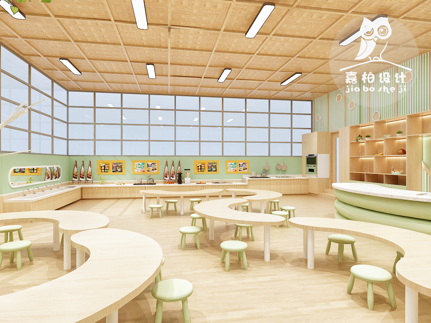 新安县实验幼儿园室内设计丨中国河南丨嘉柏儿童空间设计研究所-19