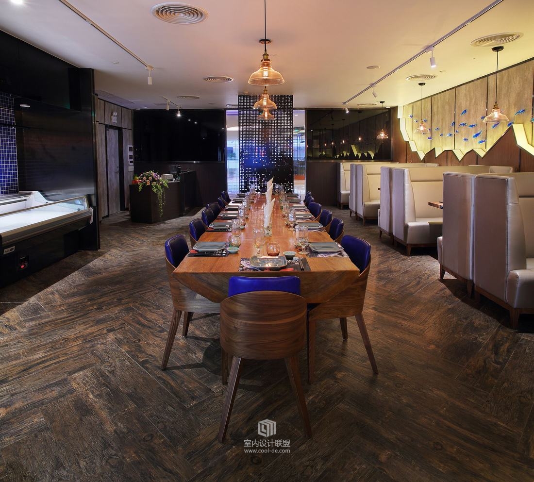 鱼鲜生海鲜餐厅--来轩建筑装饰设计-19