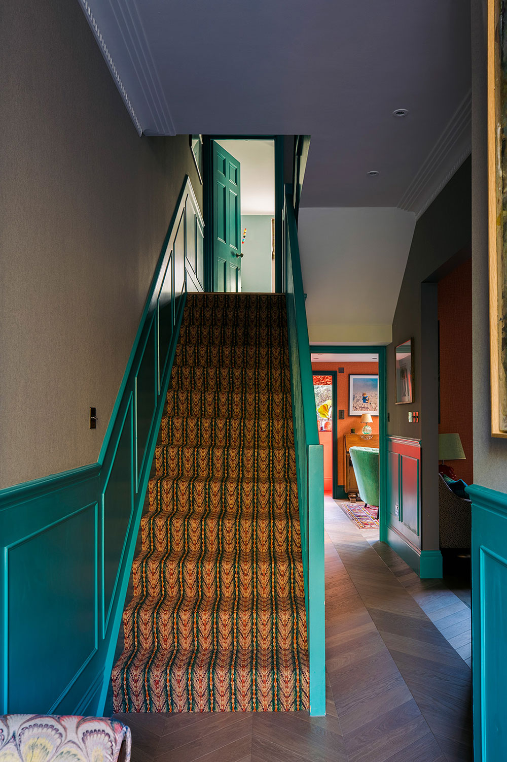 伦敦多彩家庭住宅 | 炫丽色彩的创新设计-2