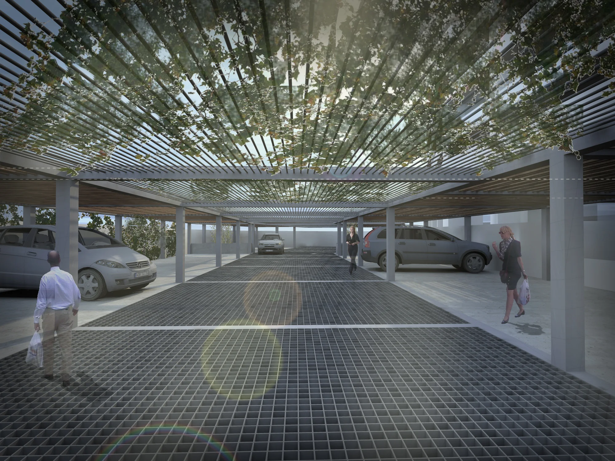 罗马大厦车库-3