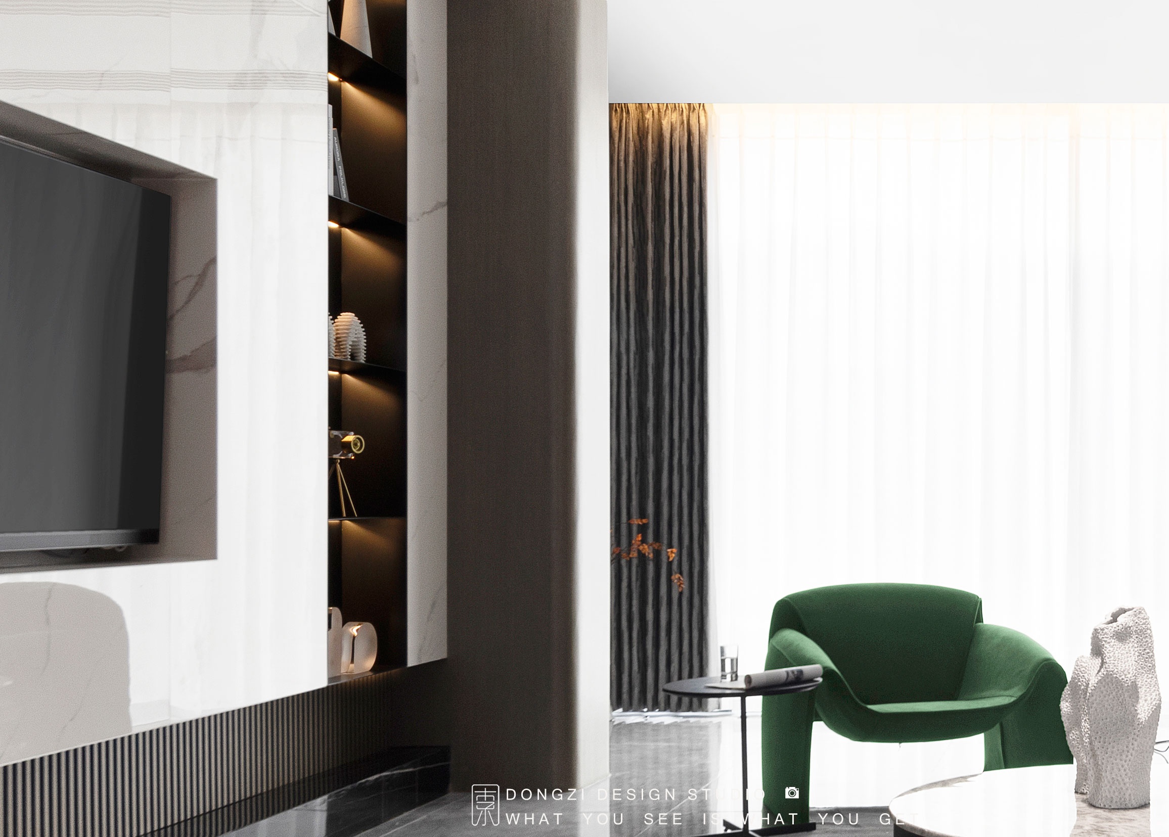 《栖》 现代极简艺术住宅设计丨东子设计事务所-13