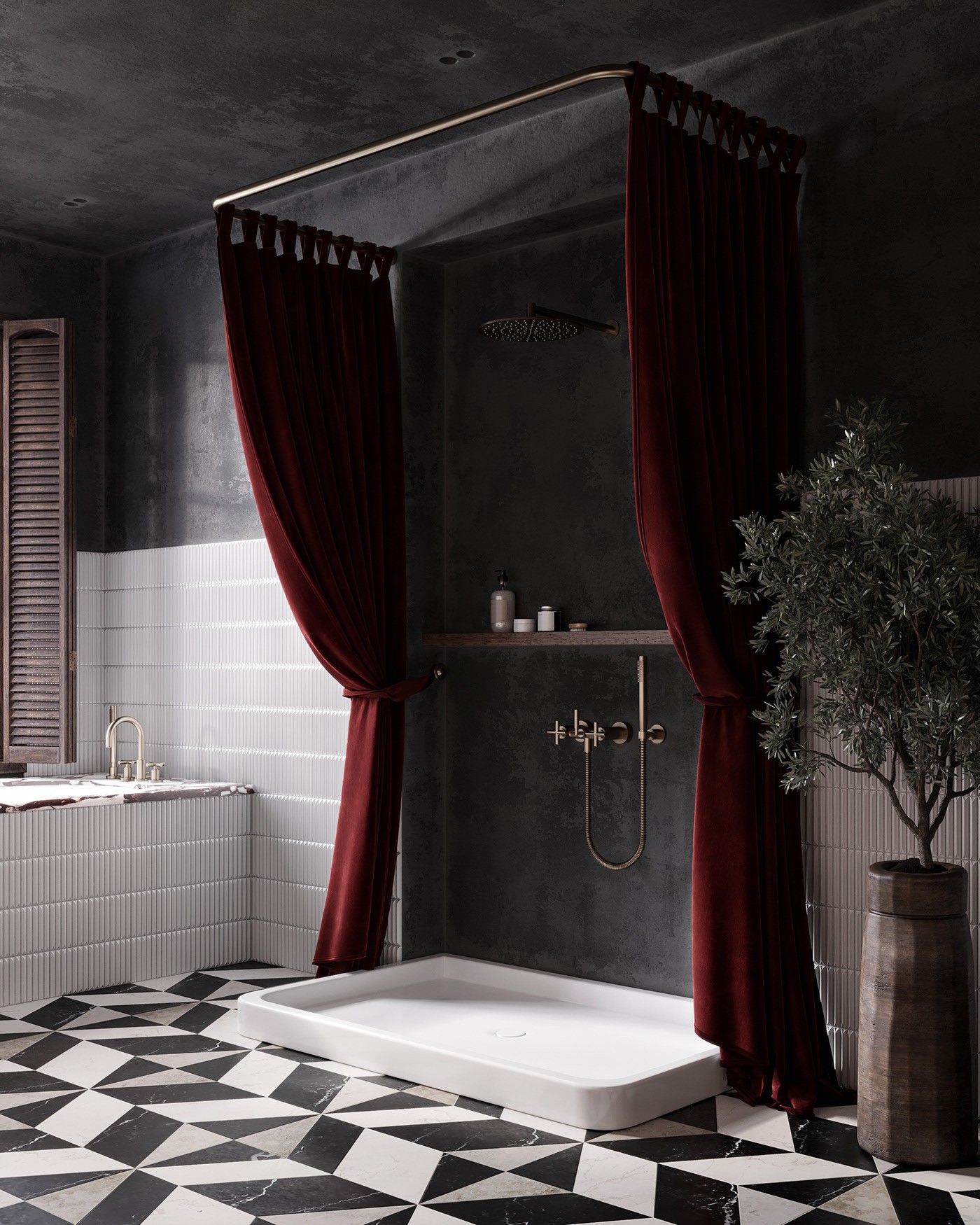 Julia Artukh“深色别墅”概念设计项目-16