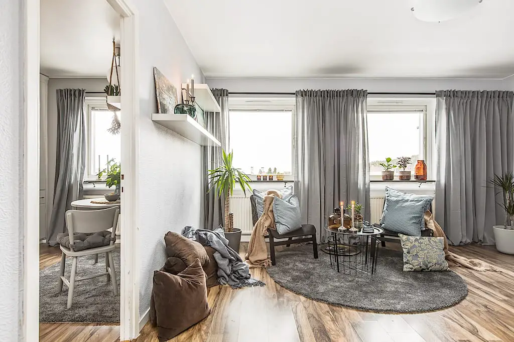 瑞典 41 平米极简温馨小窝-7