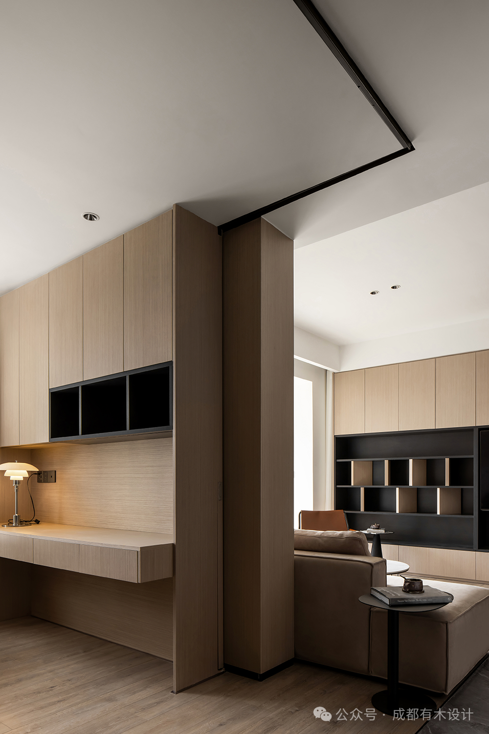 140㎡极简原木居所设计-19