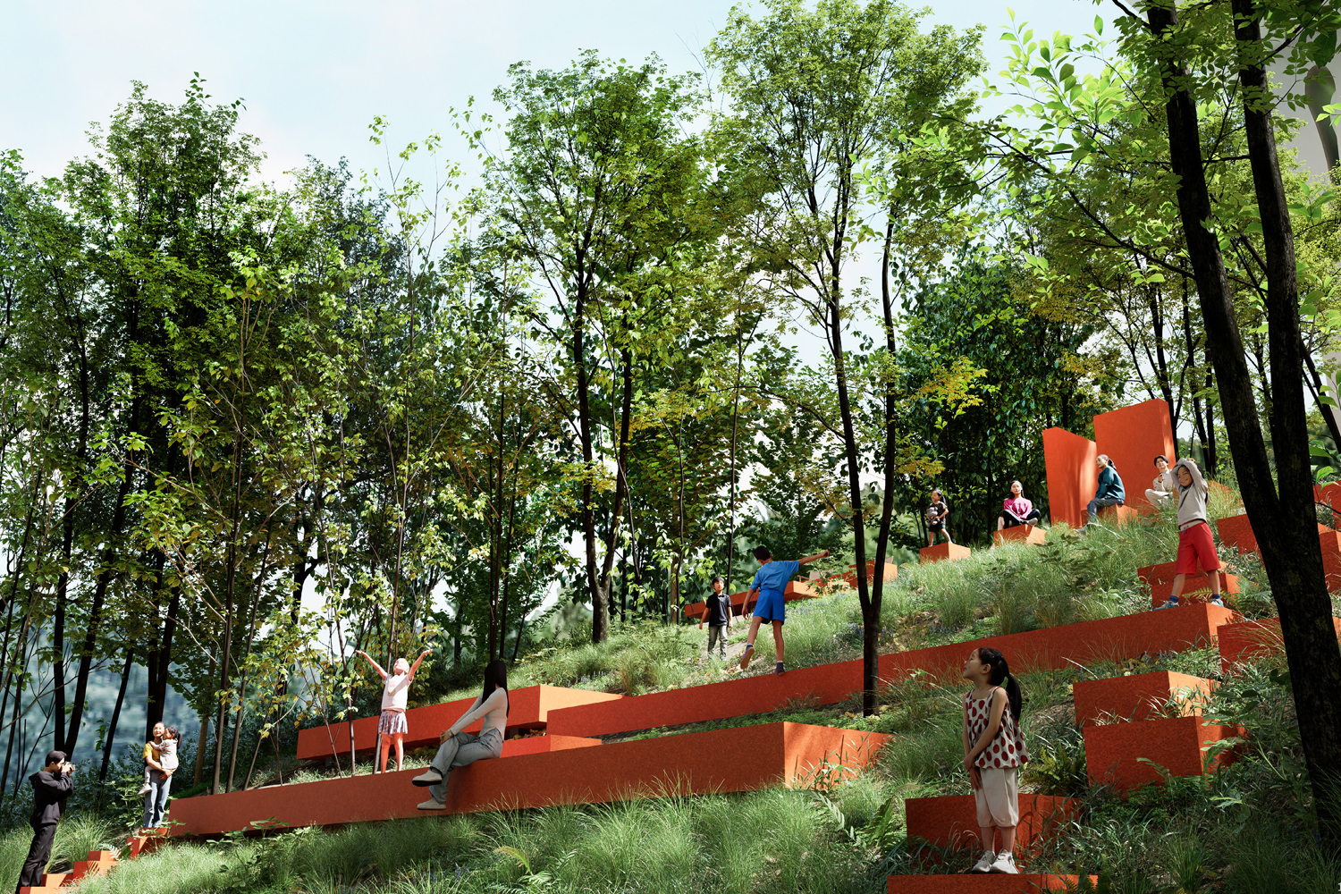 重庆万华麓湖麓悦麓溪湖麓悦公园SU模型-0