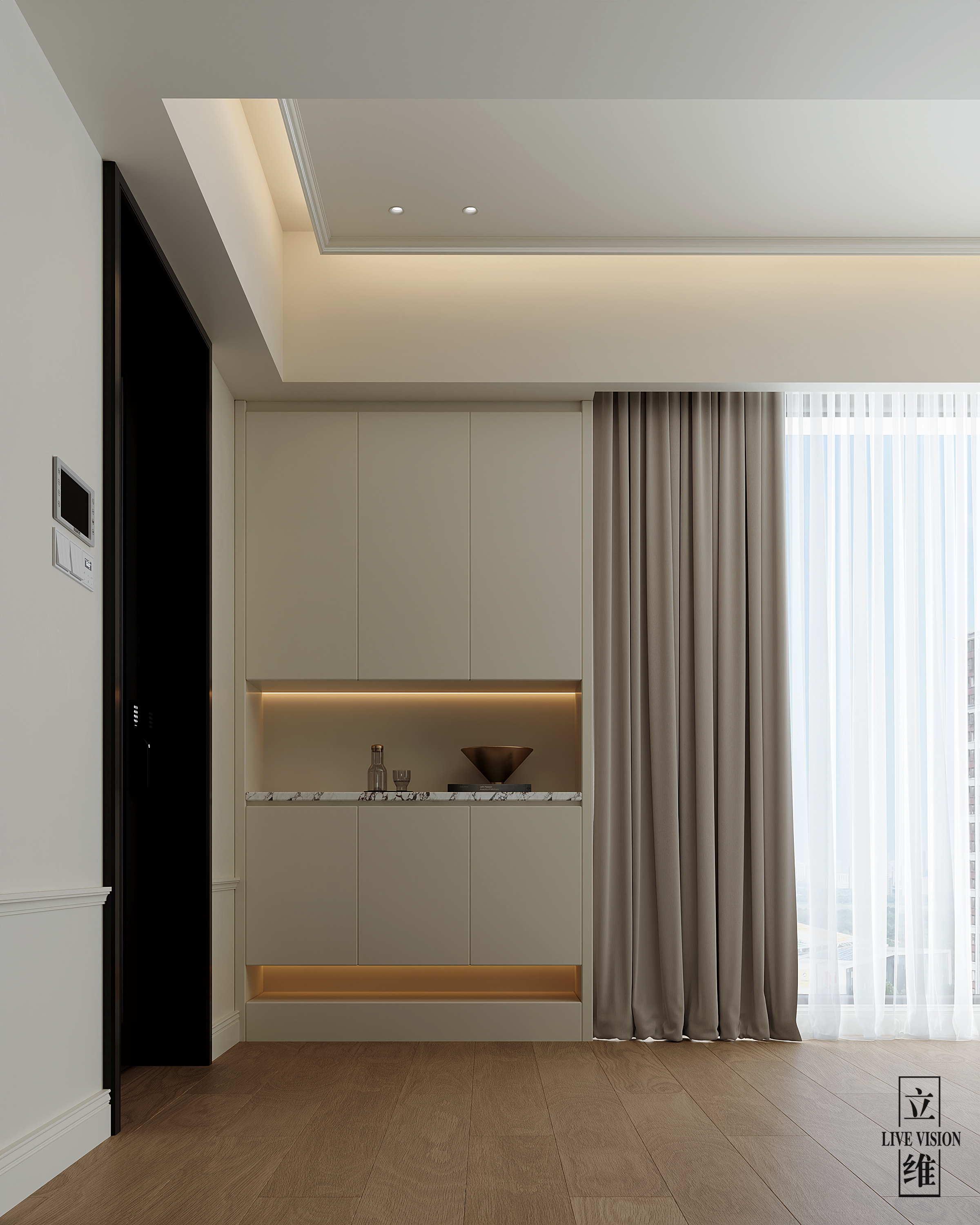 近期渲染 现代奶油风-5