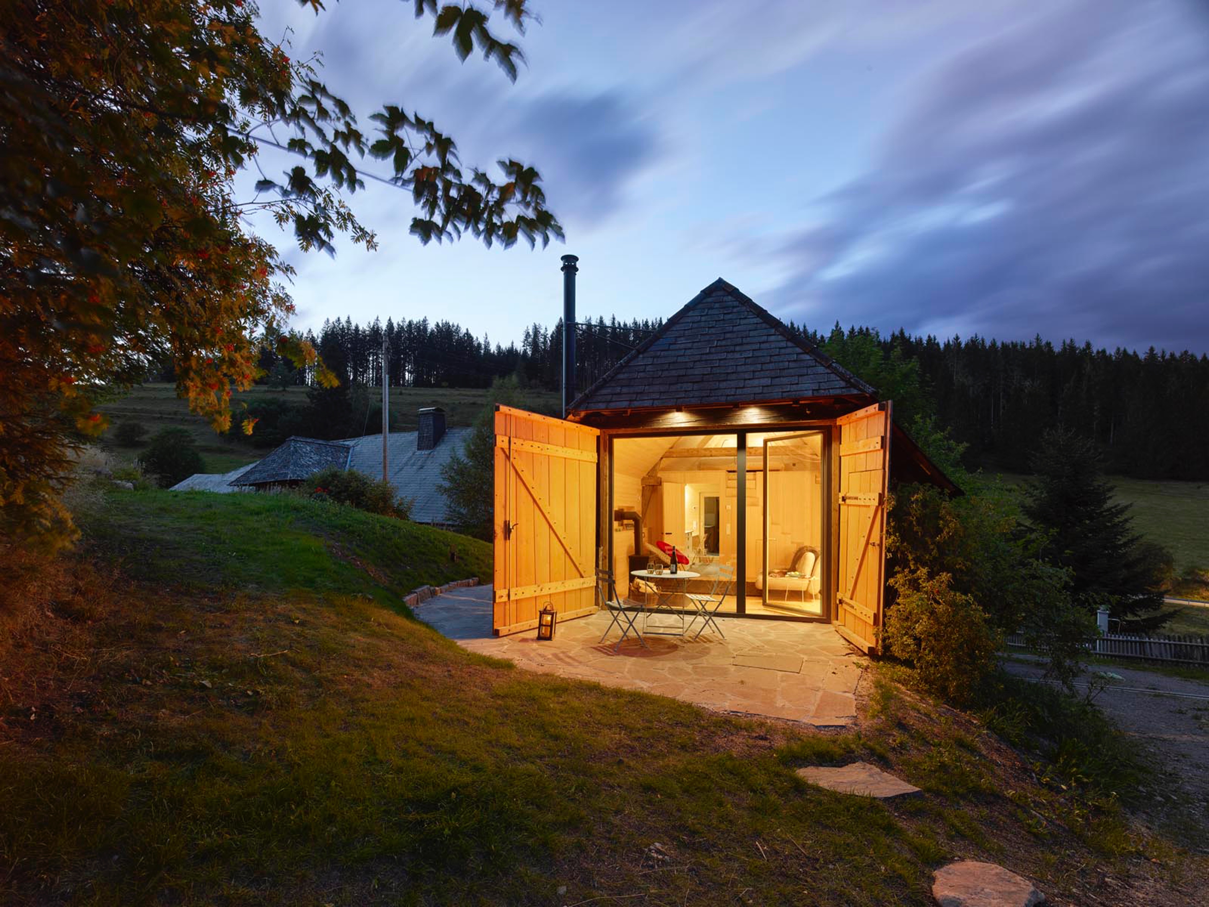 德国黑森林 1000 米高空的环保小屋-63