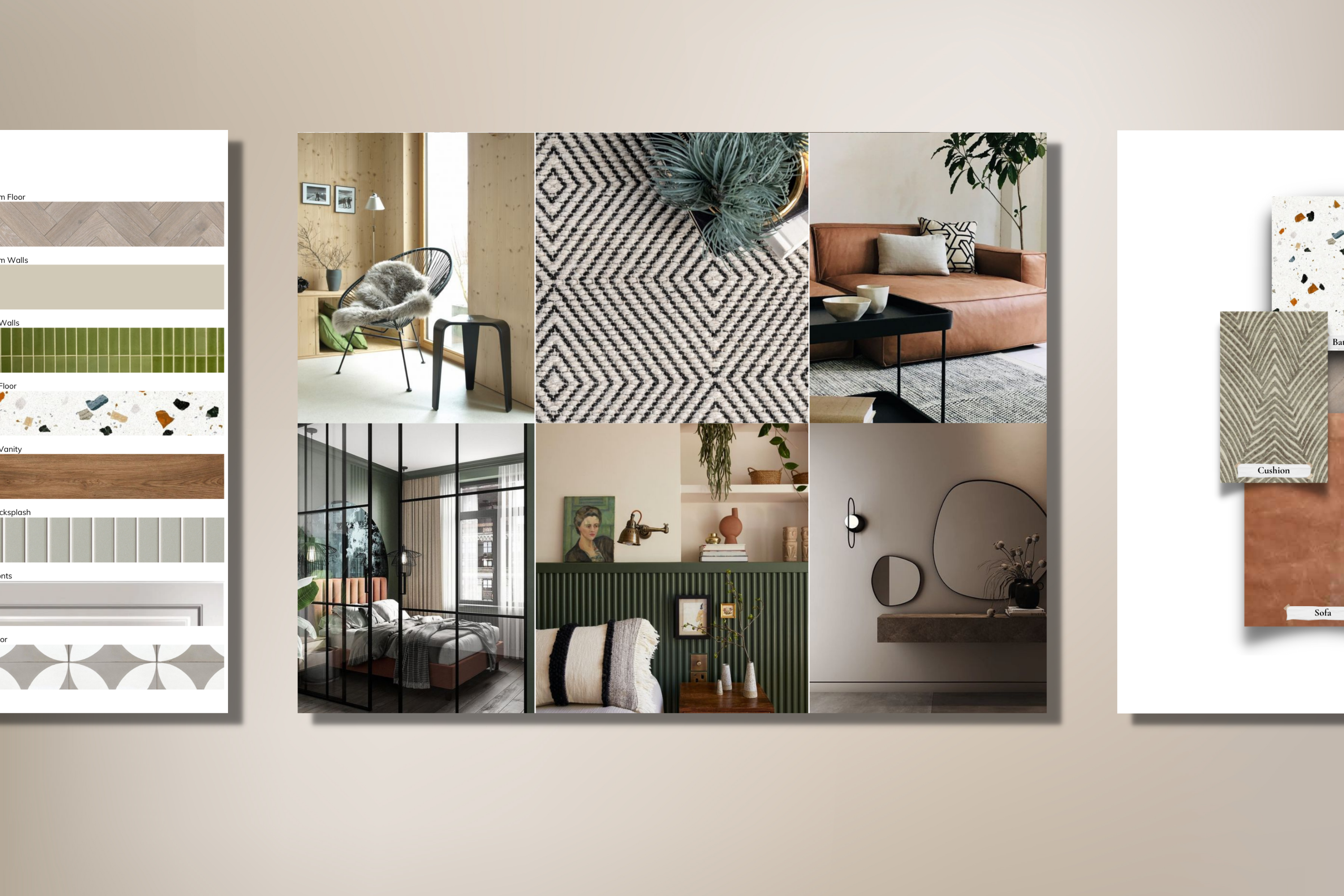 室内设计情绪板 Canva 模板-6