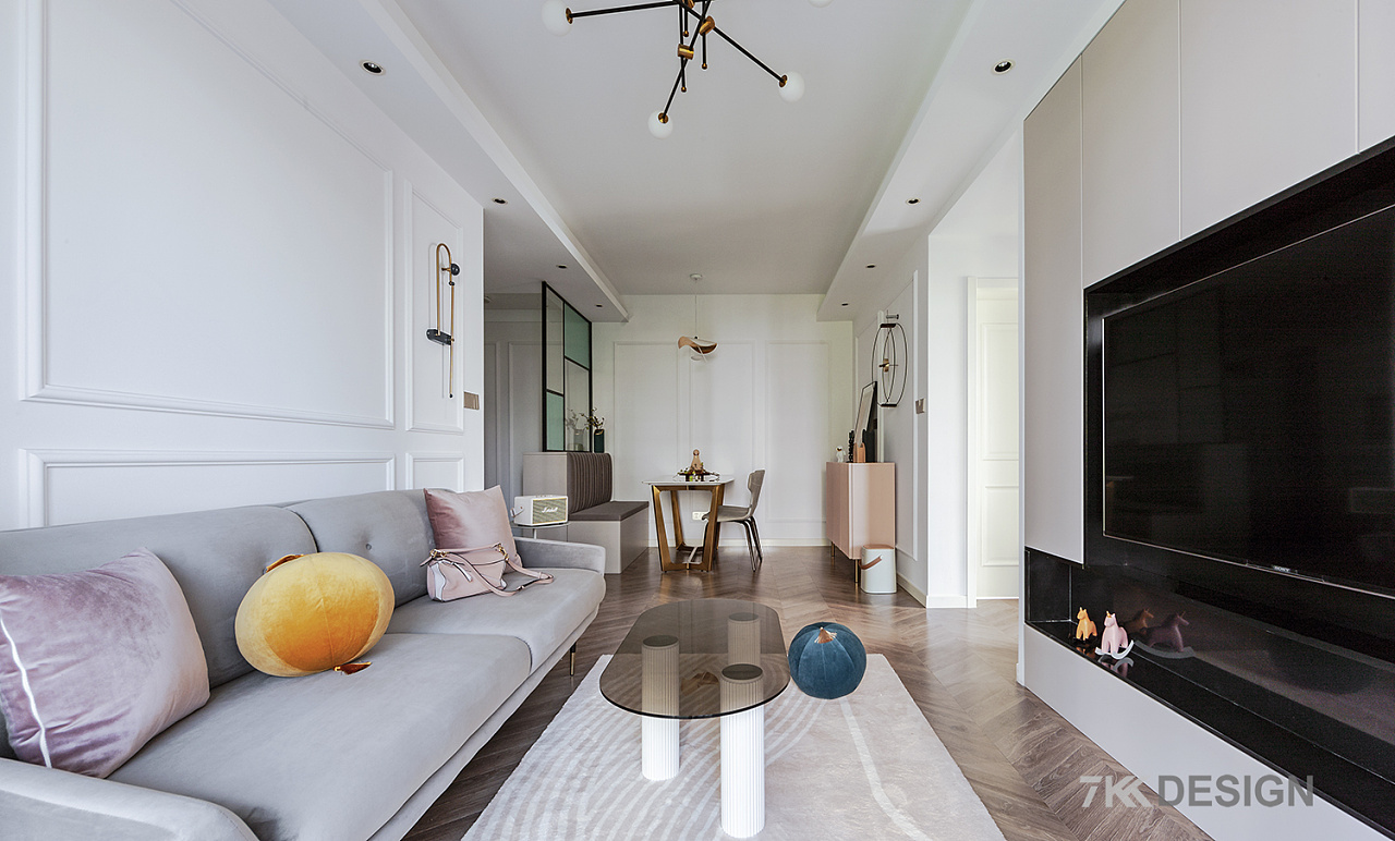 7kkdesign | 90㎡北欧风，轻奢优雅，甜美温馨，唤醒你的少女心-51