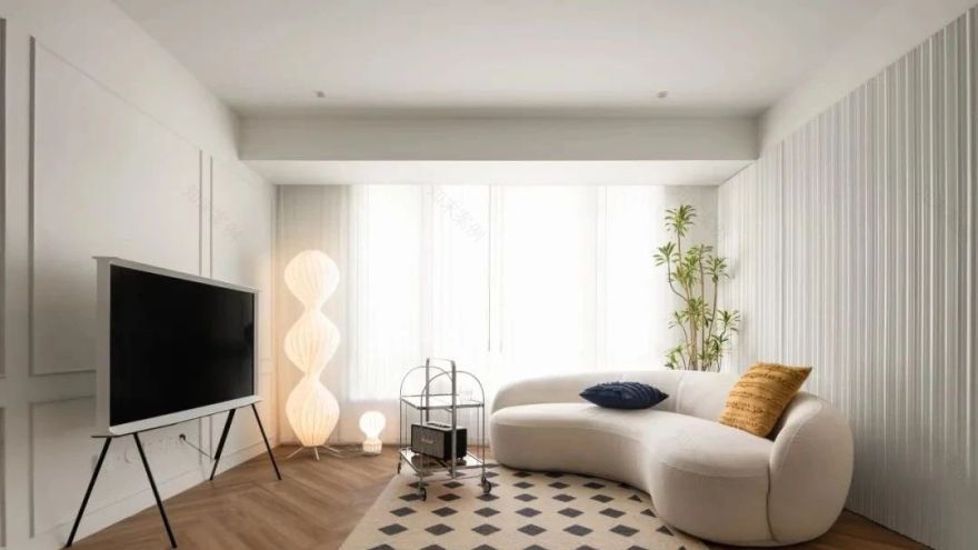 奶白轻法式住宅设计丨中国杭州丨文青设计-0