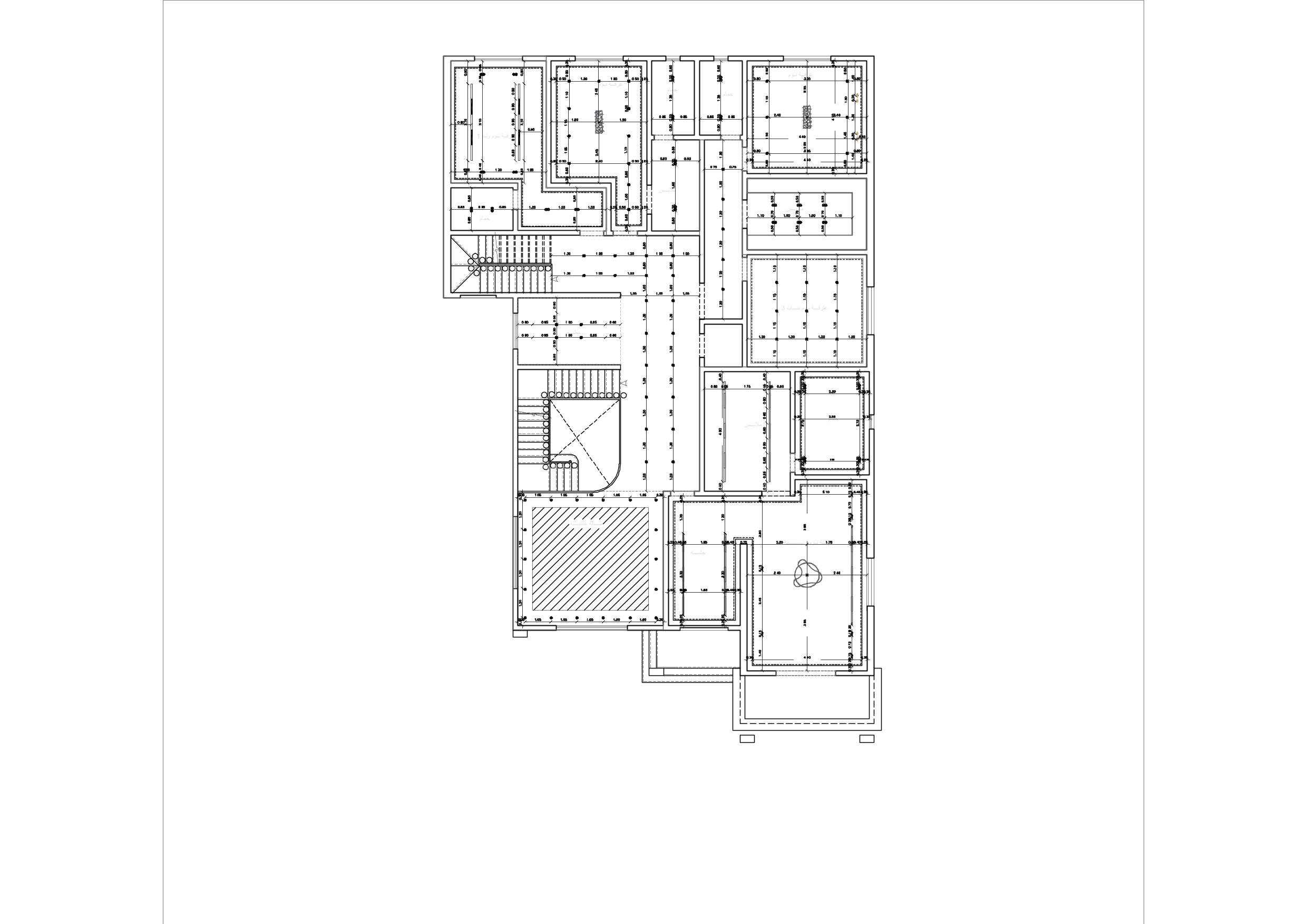 مشروع تصميم داخلي فيلا مع الرسومات التنفيذديه-3