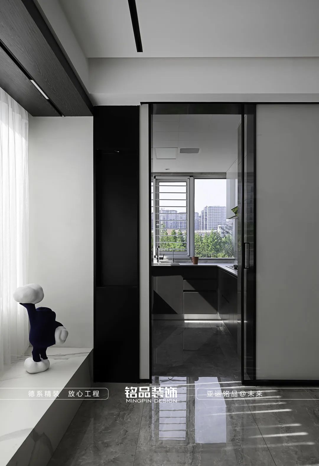 黑白极简现代优雅家居设计丨中国杭州丨铭品装饰-35