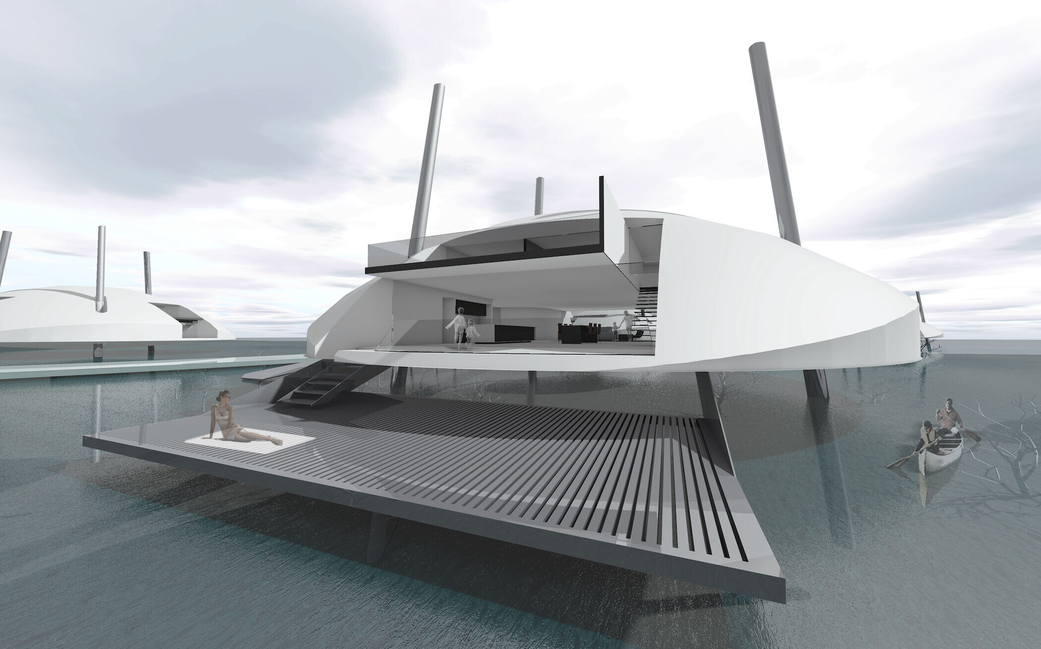 Tidal House · 与海共存的可移动建筑丨美国丨Terry & Terry Architecture-15