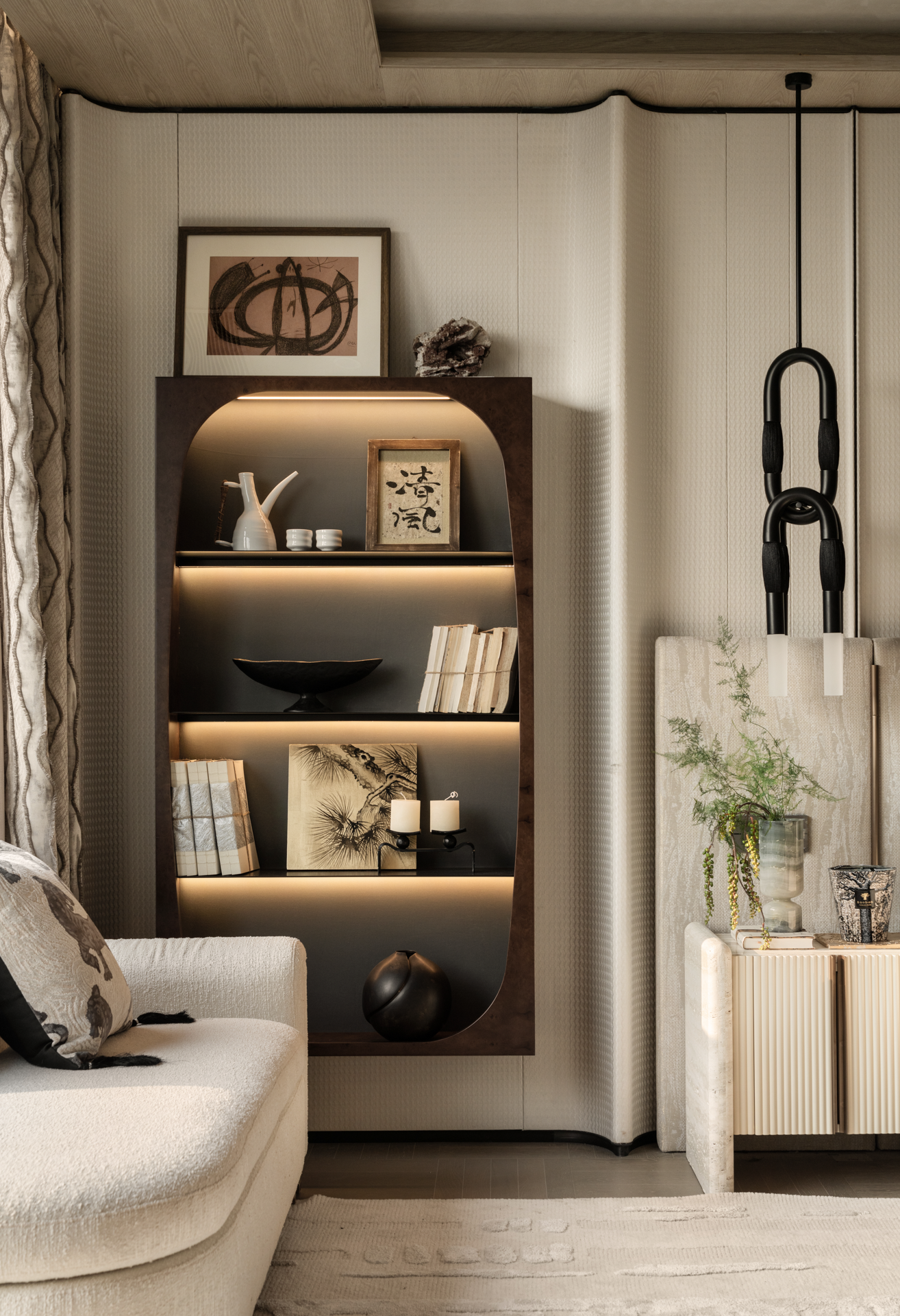 【IF DESIGN】新松弛主义丨杭州咏湖云庐中叠丨中国杭州丨软装IF DESIGN羽果设计-24