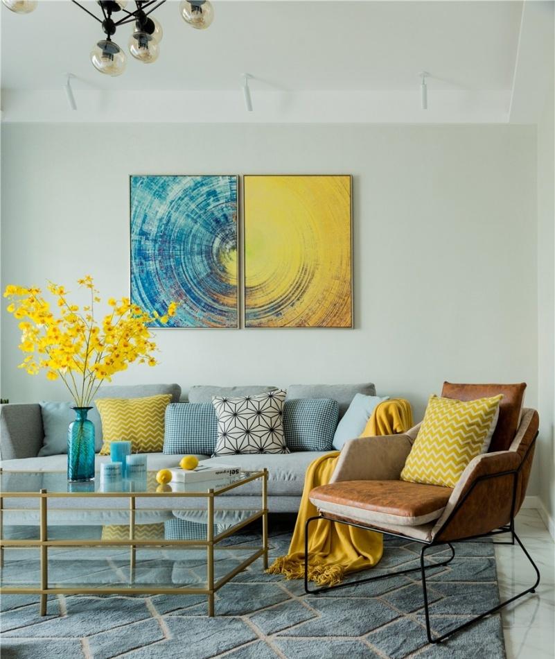 合肥 80㎡现代混搭风,高颜值家居设计全靠软装-9