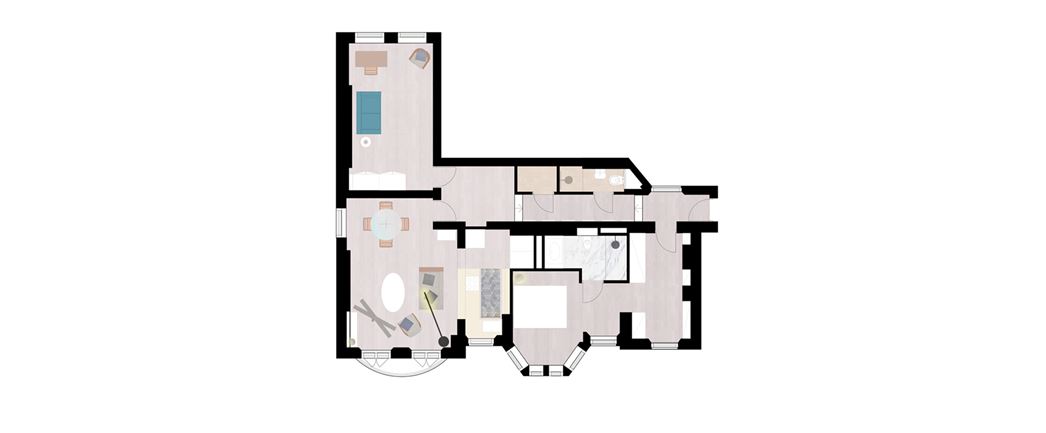 Well lit Home in Central London Designed by 2d4-25