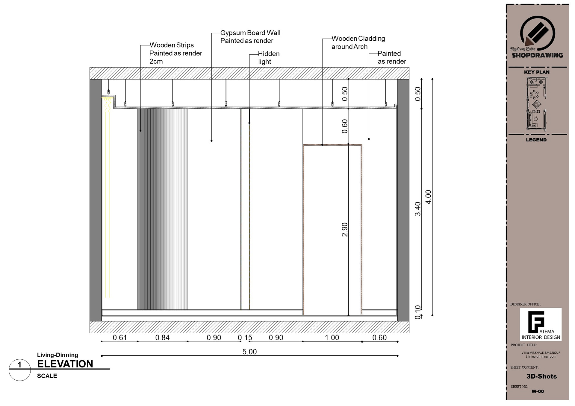 Shop Drawing For Living and Dining-6