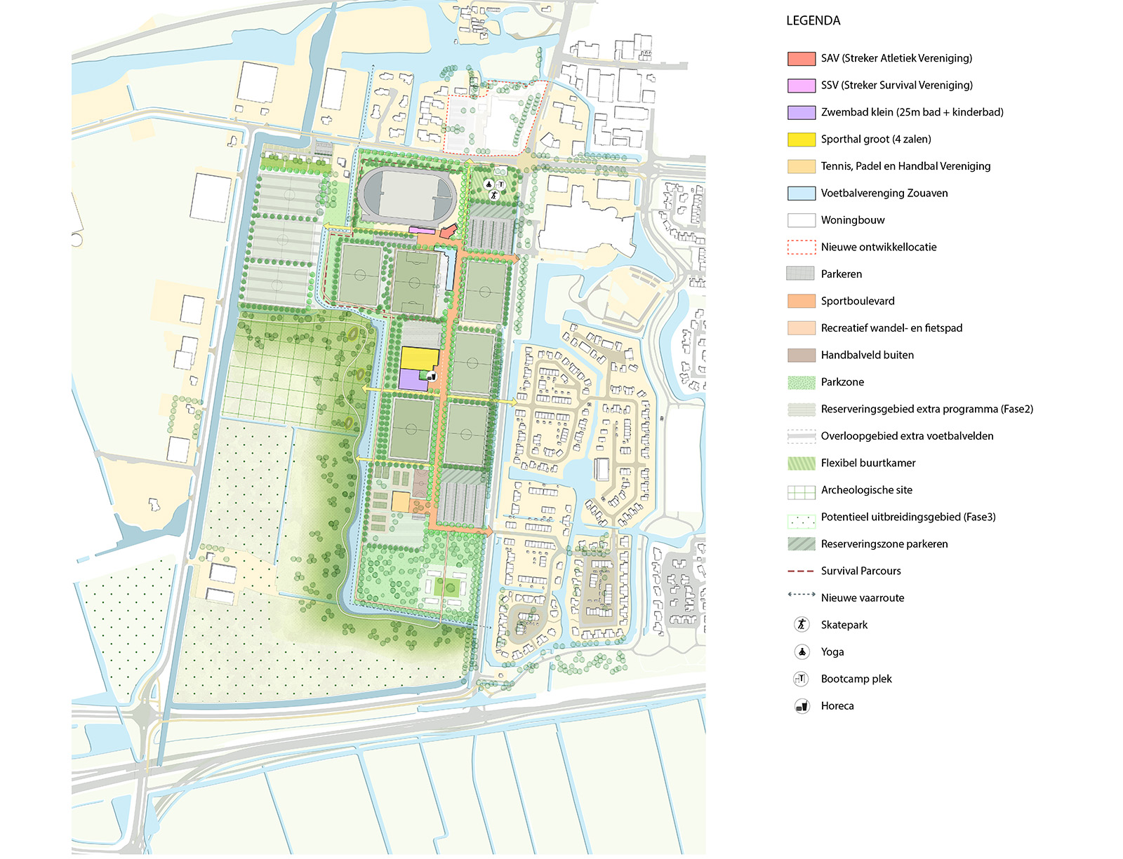 Stede Broec Sportlandschap | Van sportpark naar park om te sporten en te bewegen | Urhahn-0