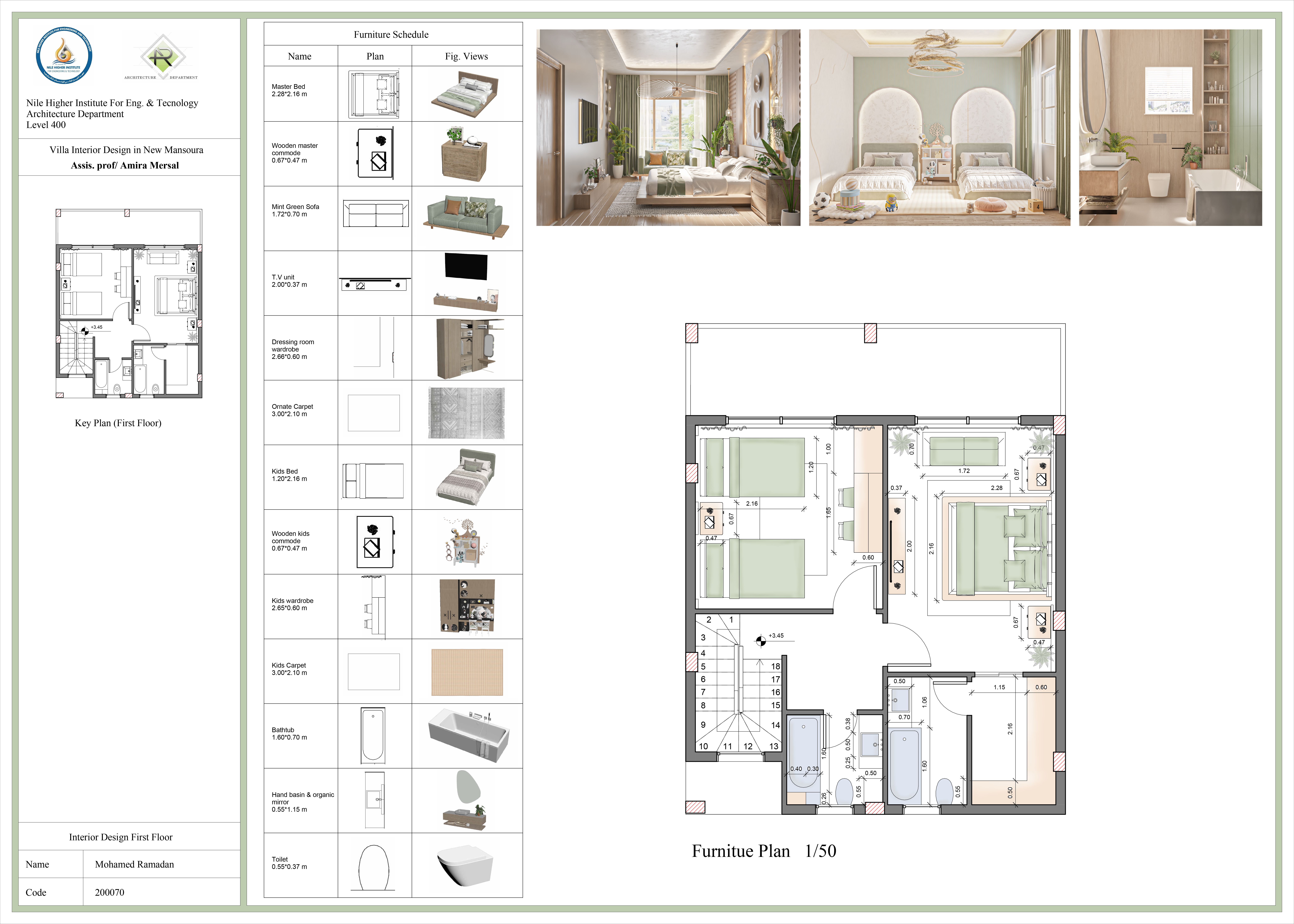 Interior design project | villa in New Mansoura-20