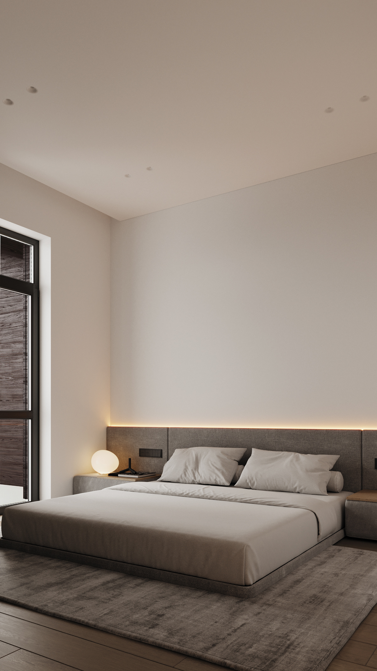 107㎡高级灰色系公寓设计-5