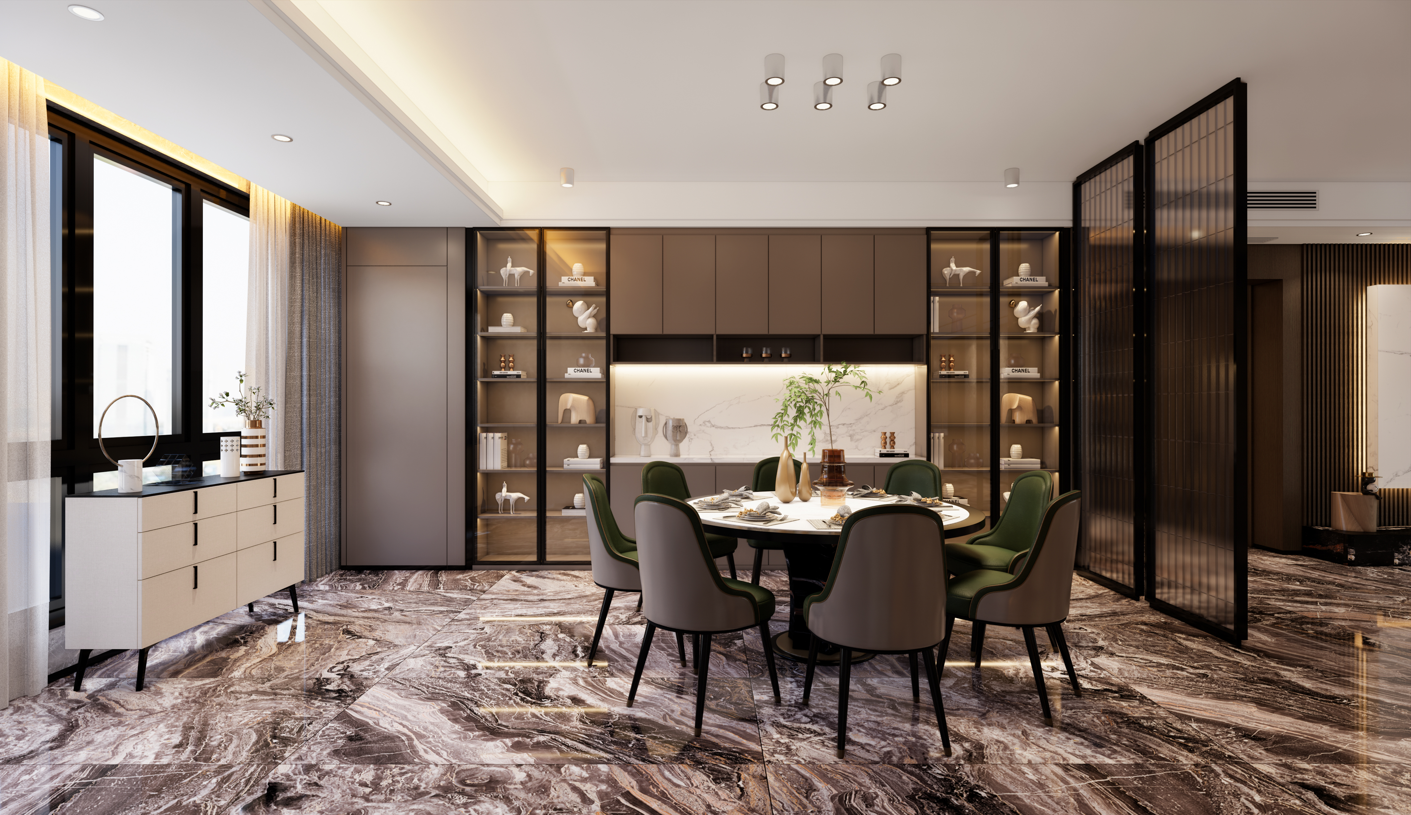 现代无主灯客厅设计-8