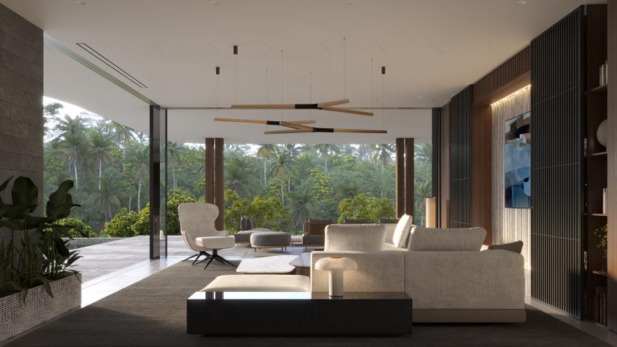 巴厘岛乌布热带森林景观别墅丨印度尼西亚巴厘-32