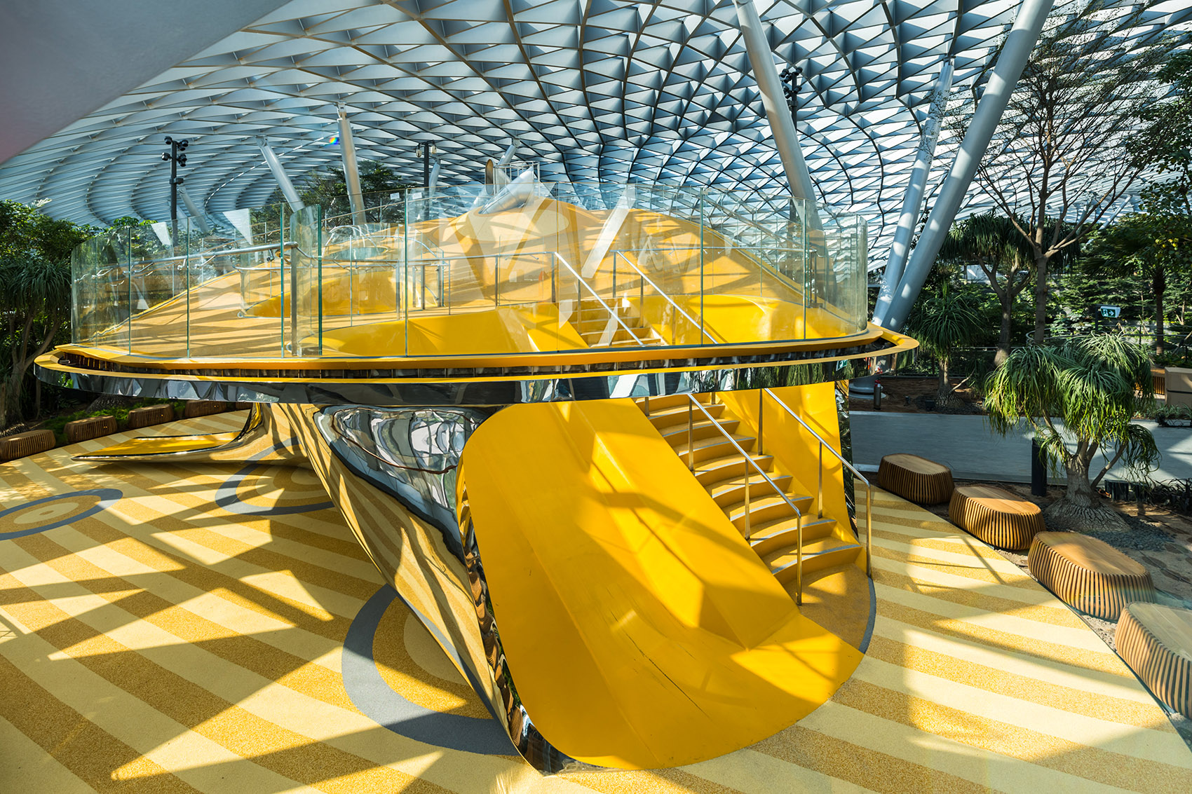 Jewel樟宜机场大楼探索滑梯，新加坡 / Carve + Playpoint-59