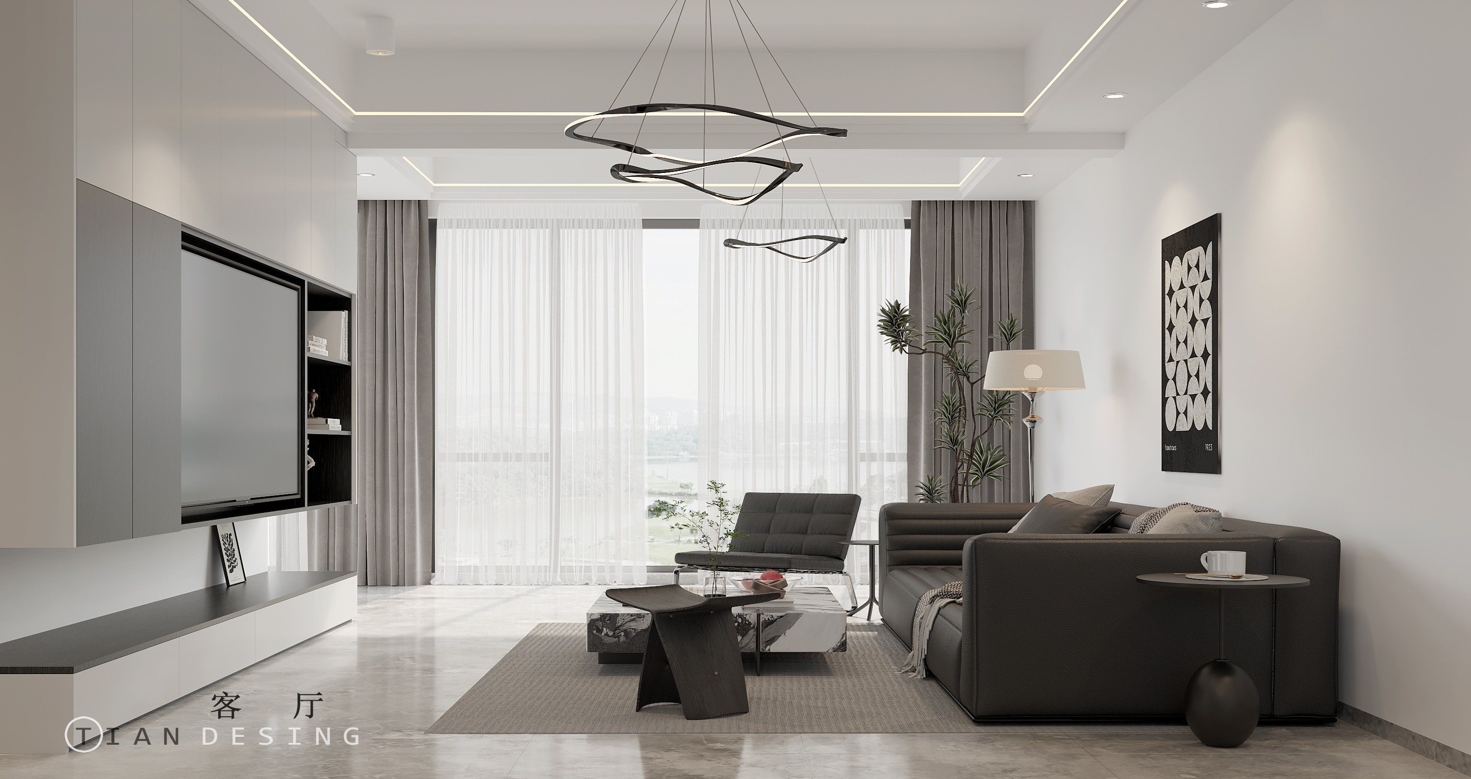 粉白黛黑现代黑灰白（万象府台）丨中国长沙-14