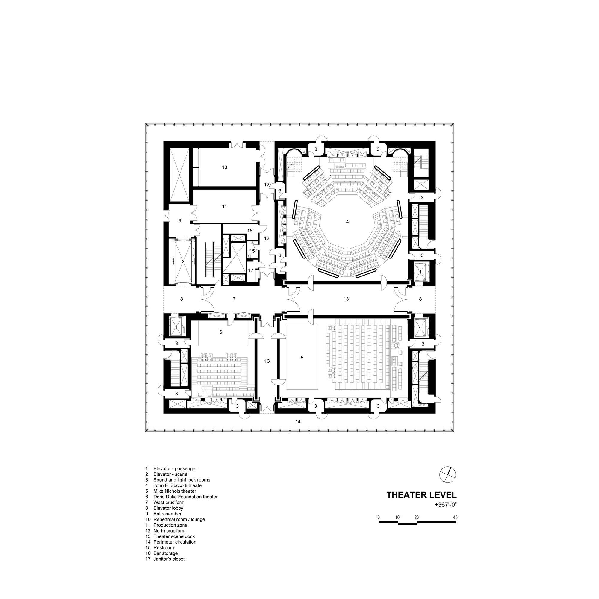 佩雷尔曼表演艺术中心丨美国纽约丨REX ARCHITECTURE-41