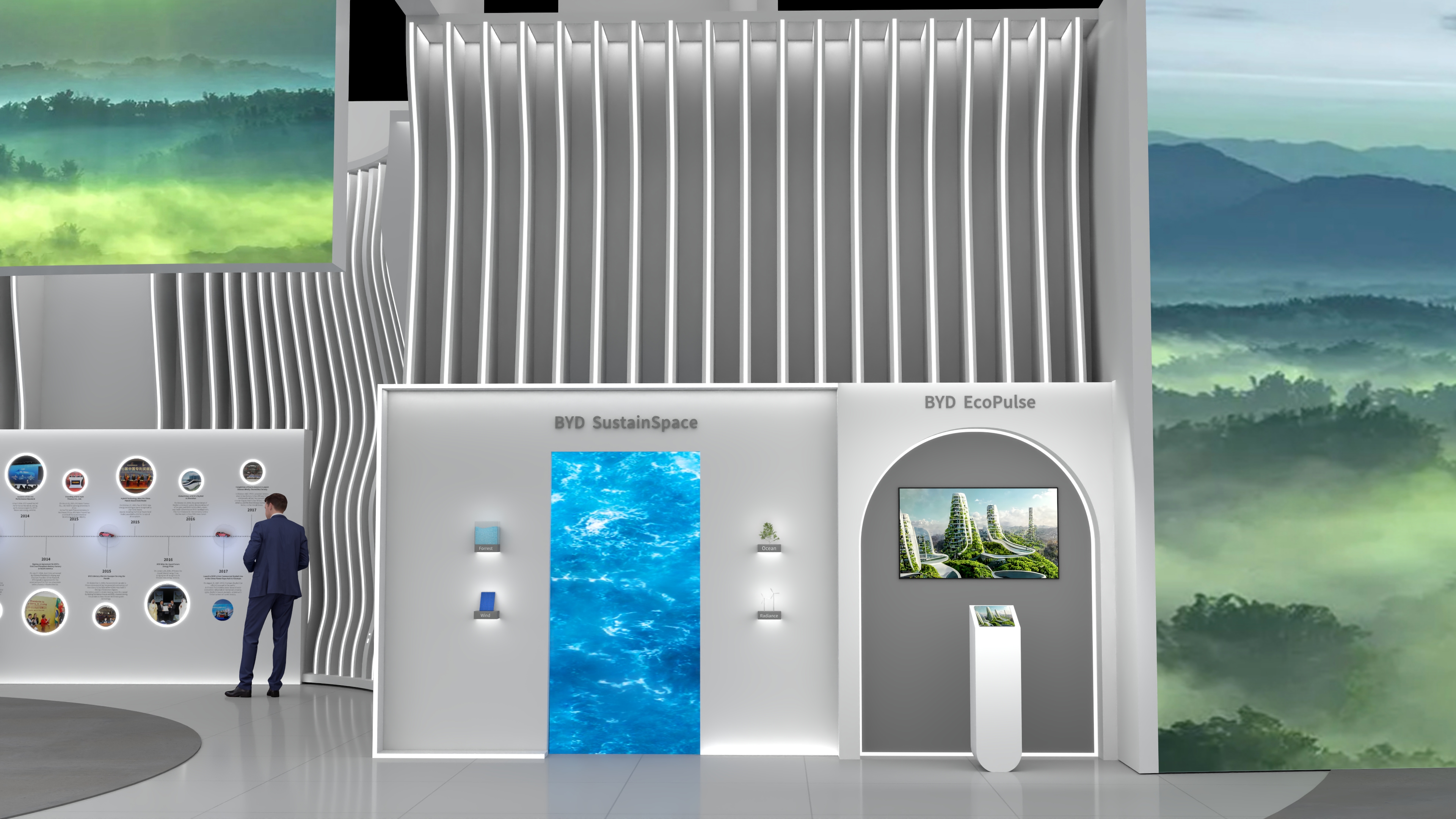 汽车展厅 BYD Stall Design (Auto Expo)-0