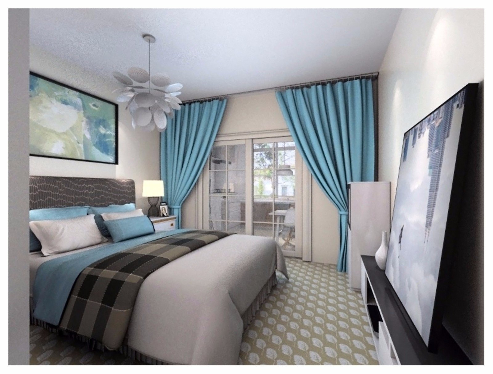 现代时尚单身公寓设计-7